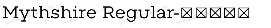 Mythshire Regular字体转换